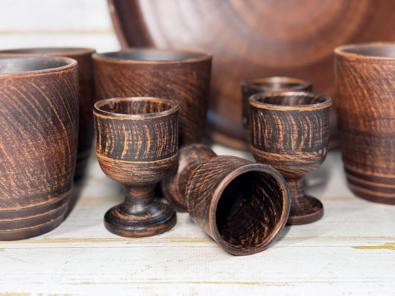 Сервиз глиняный "Для кумовьев" 4 персоны 10 предметов (2703236363) - фото 5