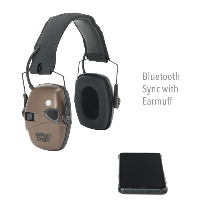 Навушники шумоподавлюючі Howard Leight Impact Sport Bluetooth Dark Earth R-02549 з NRR захистом 21 дБ - фото 9