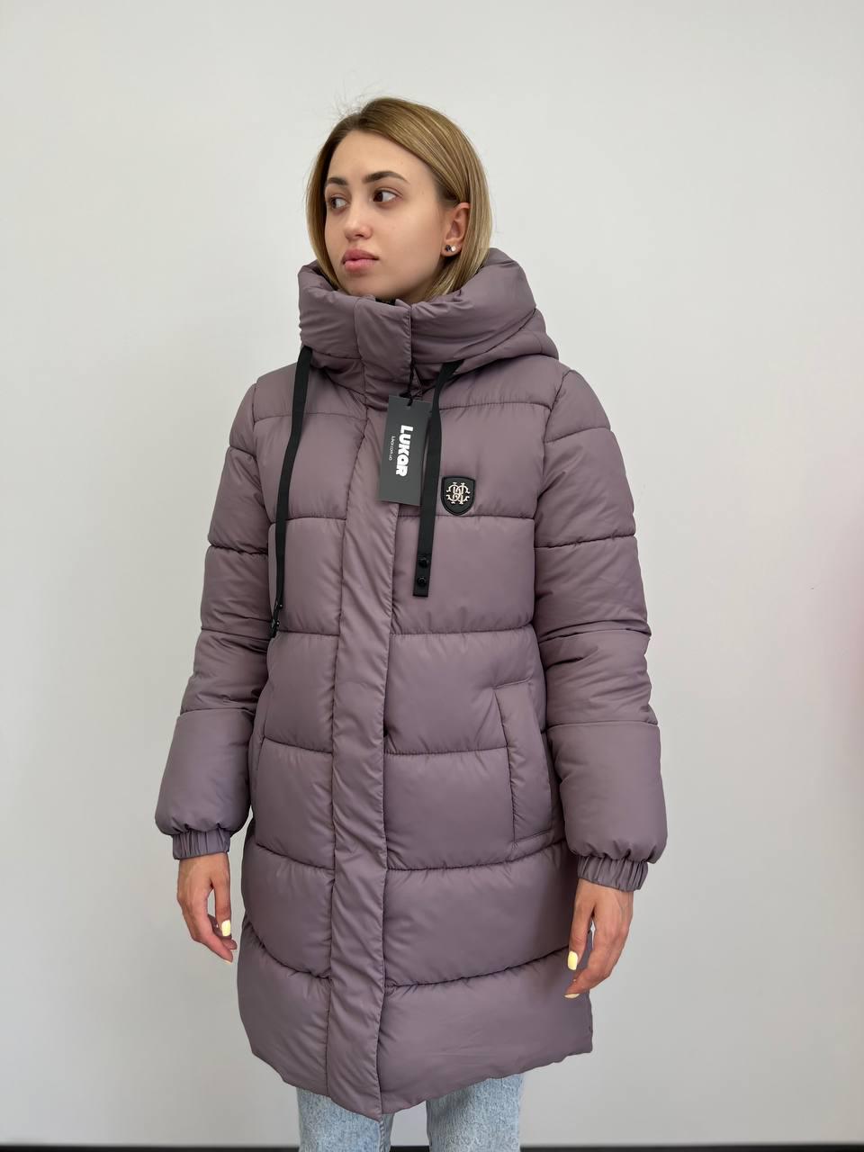 Пуховик женский Lukar King р. 44 Лавандовый (8284943)