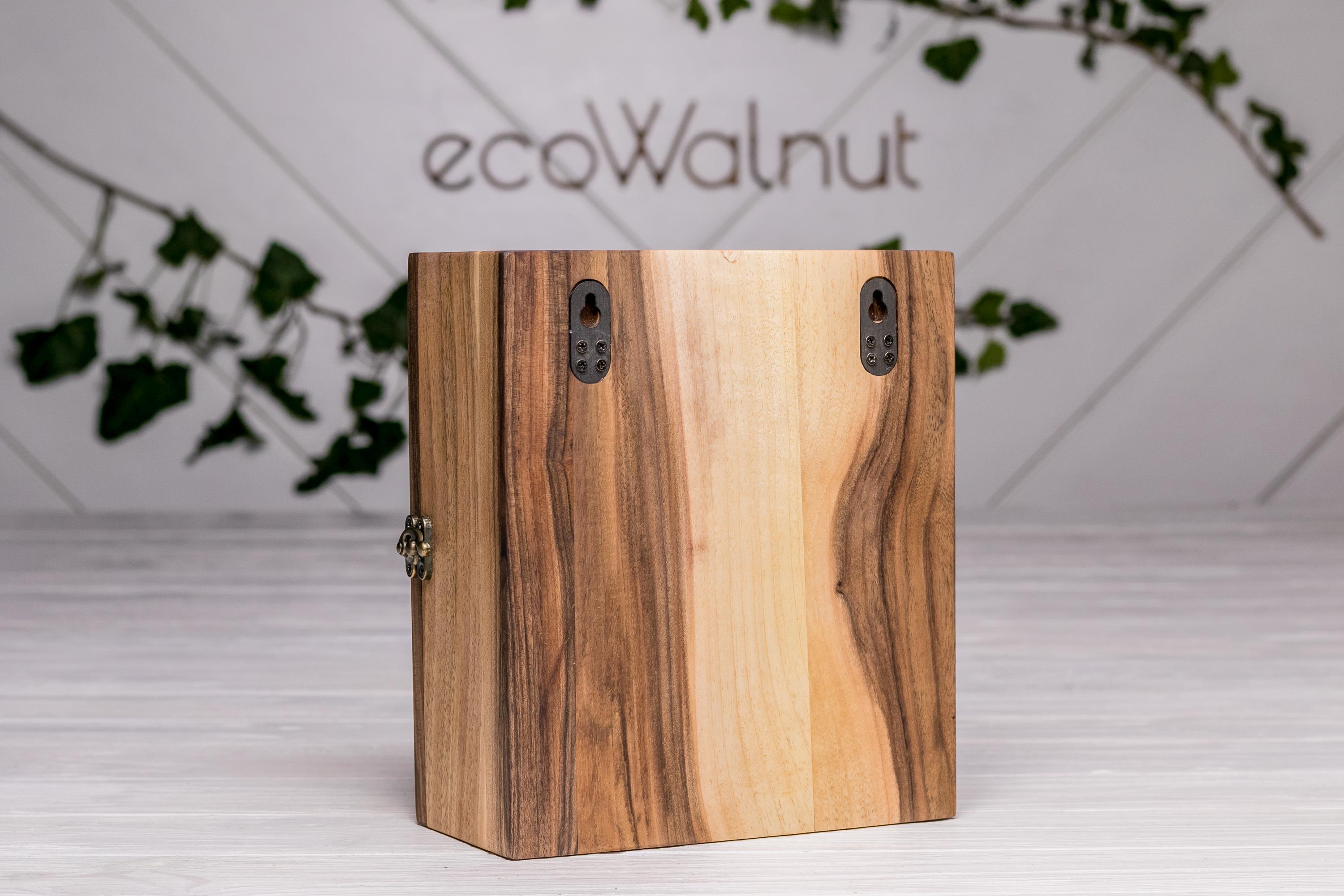 Ключница EcoWalnut настенная деревянная M (EB-3.7) - фото 8