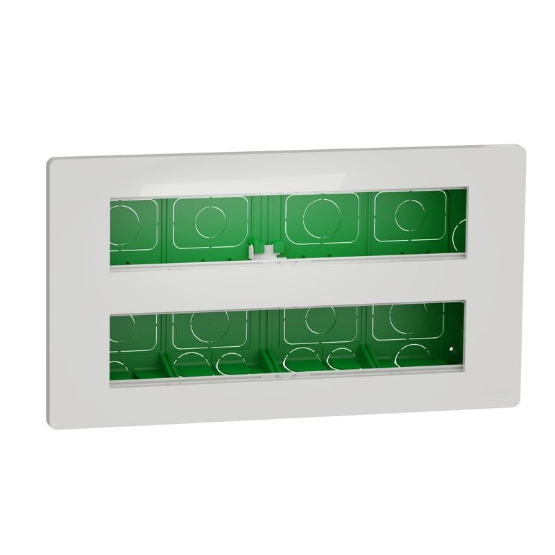 Блок Schneider Electric Unica System скрытая вставка+ 2х5 ABS антибактериальный (NU171020)