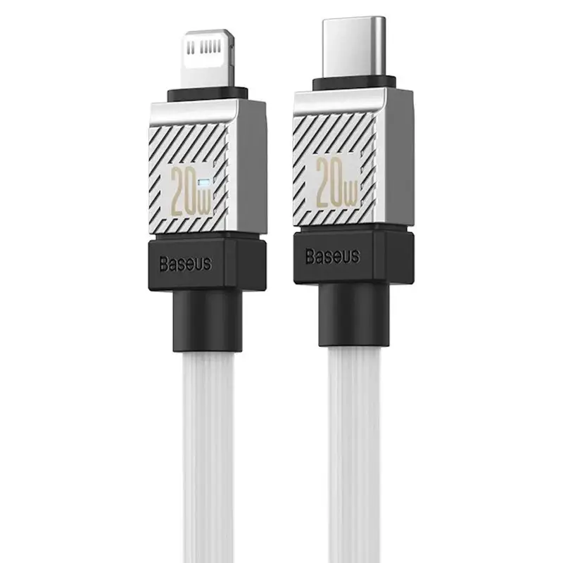 Кабель BASEUS CoolPlay Series Fast Charging Cable Type-C to Lightning CAKW000102 20W 2 м White - фото 2