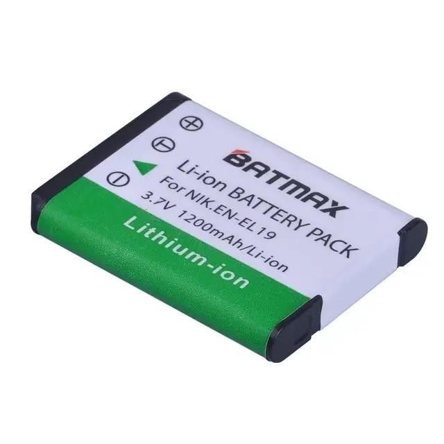 Аккумулятор Batmax ENEL19 для камер Nikon Coolpix 1200 ма Аккумулятор Batmax ENEL19 для камер Nikon Coolpix 1200 ма