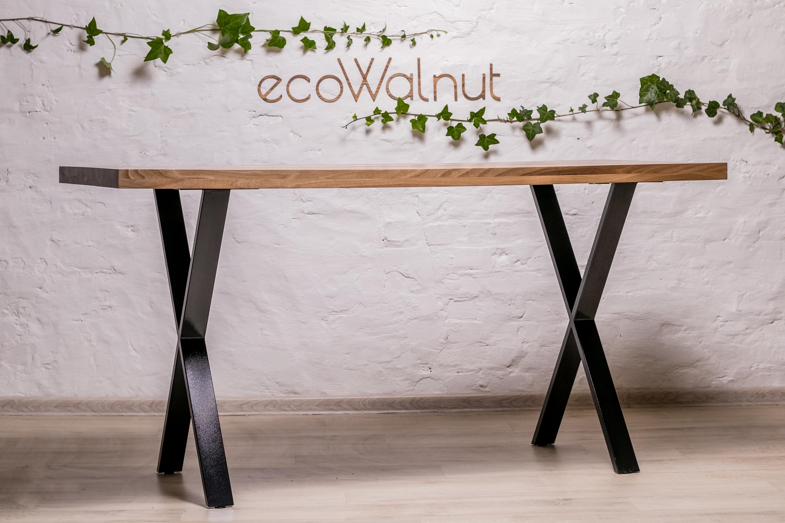 Стіл письмовий EcoWalnut з прямокутними краями M (Горіх EF-2.1) - фото 9