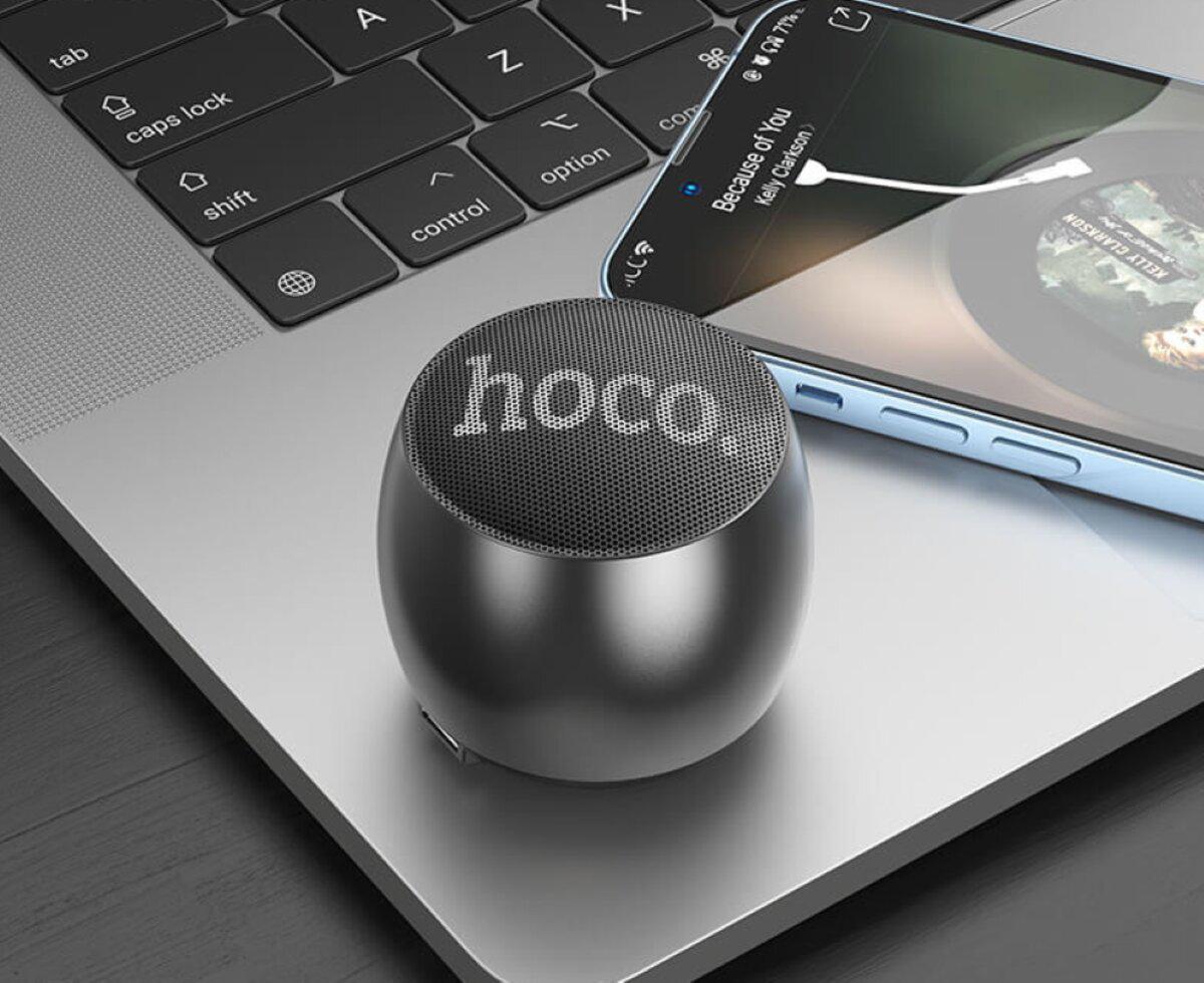 Портативная колонка Hoco DS37 Ice mini BT speaker 500 mAh/5 Вт Black (20220767) - фото 7