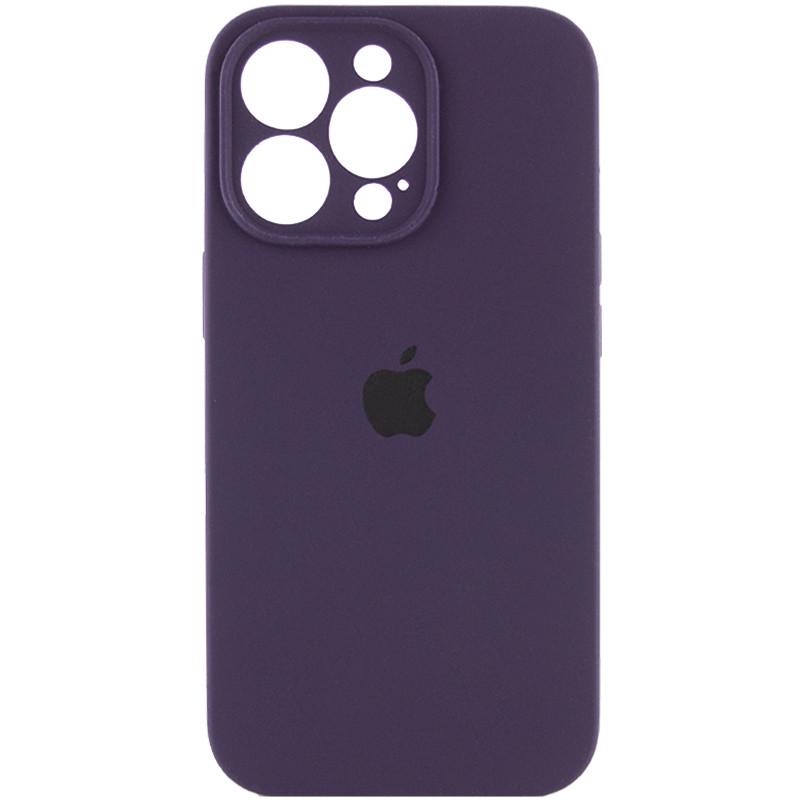 Чехол Silicone Case Full Camera Protective (AA) для Apple iPhone 15 Pro Max (6.7") Фиолетовый | Elderberry - фото 1