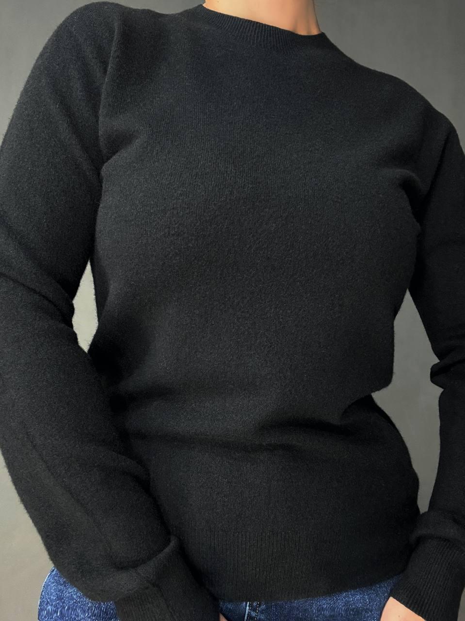 Свитер женский A-N 2403 водолазка гольф базовый с круглым горлом OS Черный (5714) - фото 5 Свитер женский A-N 2403 водолазка гольф базовый с круглым горлом OS Черный (5714) - фото 5