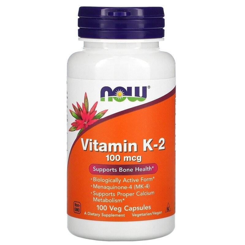 Вітаміни Now Foods Vitamin K-2 100 мкг 100 капсул