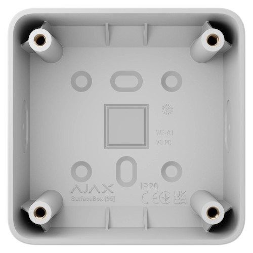 Коробка монтажная Ajax Surface Mounting Box 82,6x82,6x46,8 мм IP20 Белый (31560805)