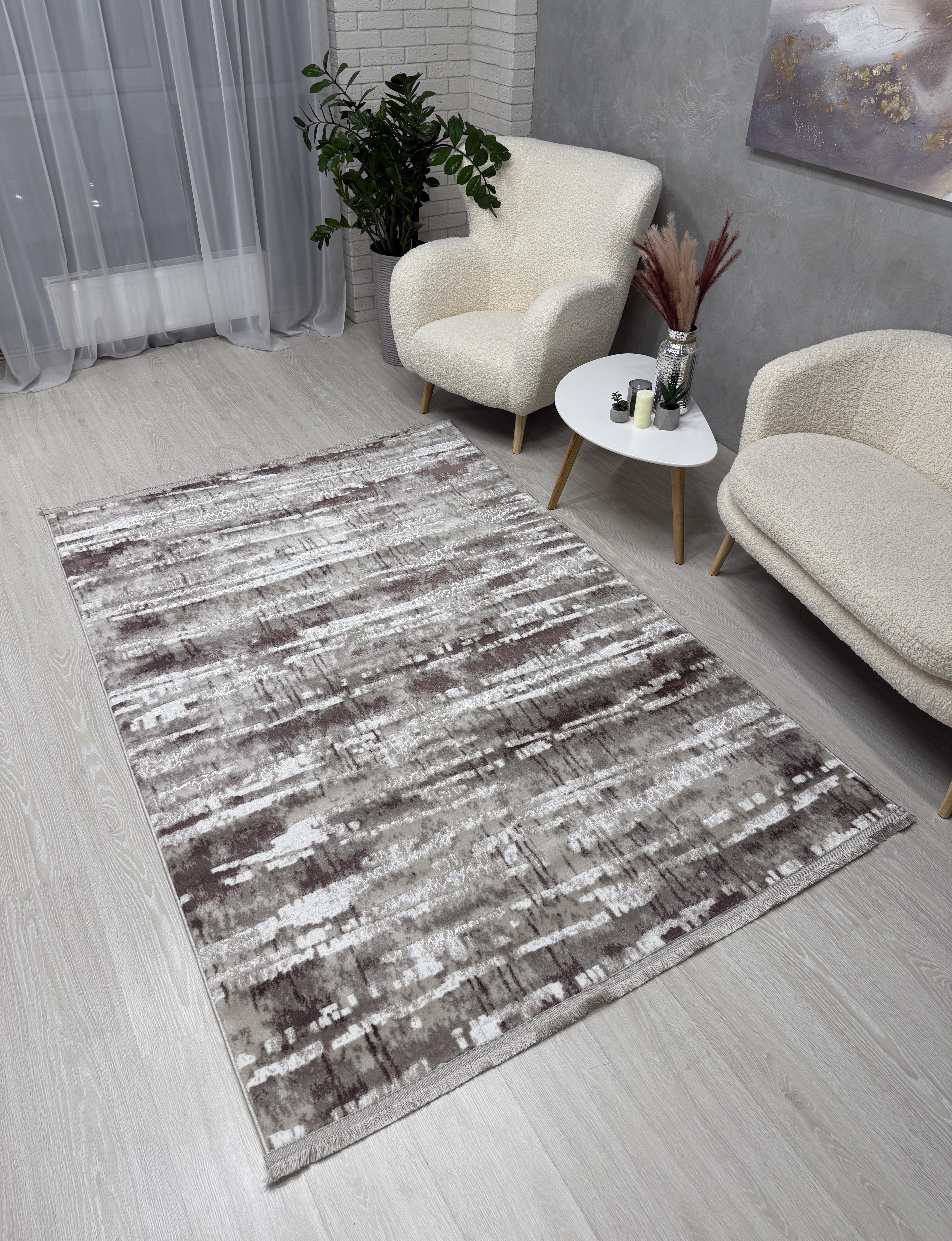 Килим Mars з невисоким ворсом 200x400 см Бежевий (2701BAK/K8) - фото 2 Килим Mars з невисоким ворсом 200x400 см Бежевий (2701BAK/K8) - фото 2