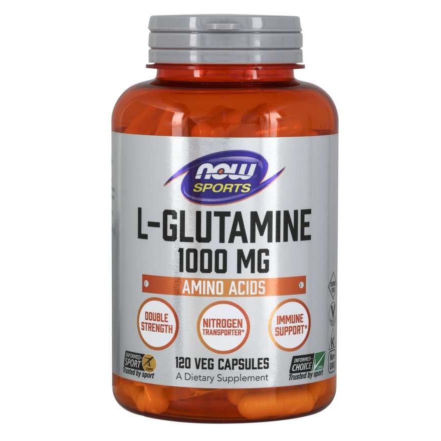 Амінокислота NOW L-Glutamine 1000 мг 120 капс. (4404)