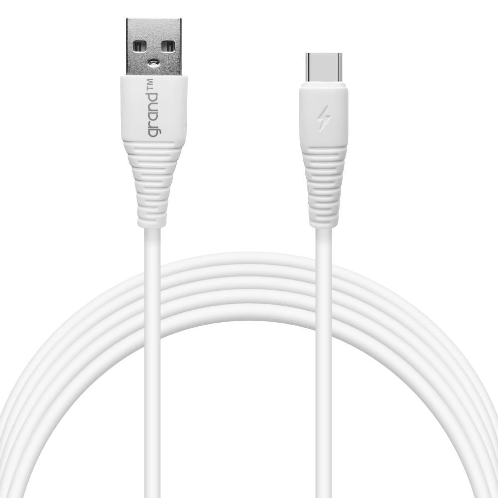 Кабель интерфейсный Grand GC-C01 USB-Type C 1 м White (25082) Кабель интерфейсный Grand GC-C01 USB-Type C 1 м White (25082)