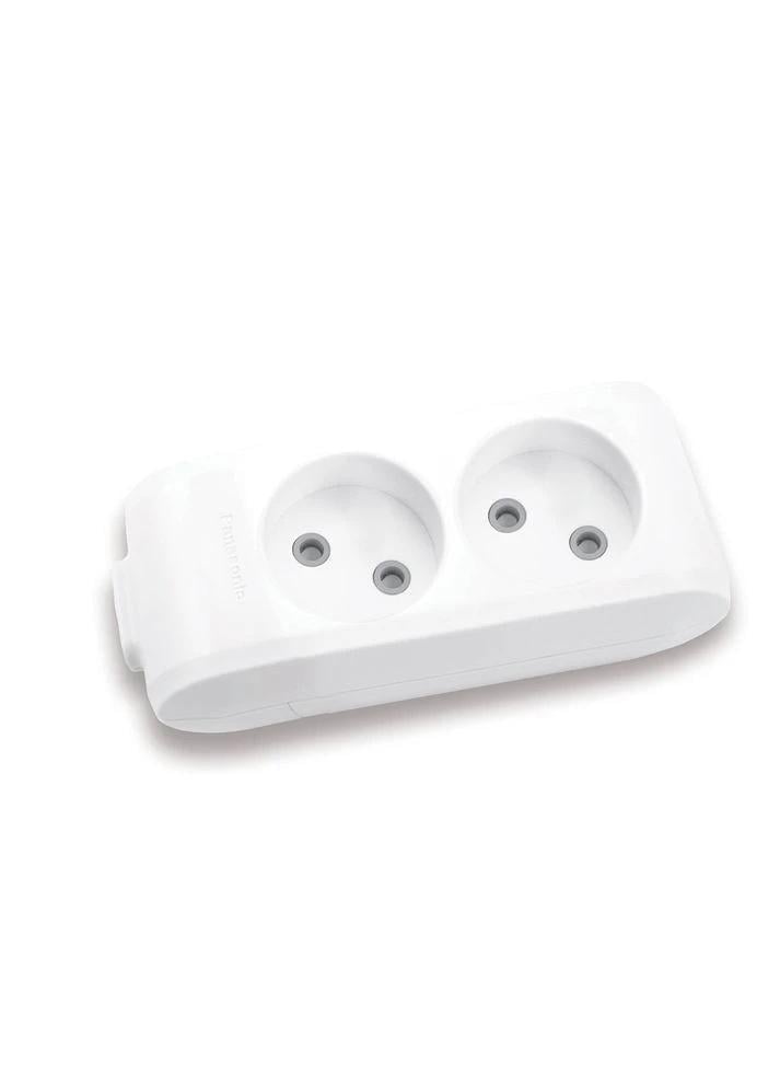 Колодка Panasonic X-tendia 2 гнезда с защитными шторками Серый (28689721) Колодка Panasonic X-tendia 2 гнезда с защитными шторками Серый (28689721)