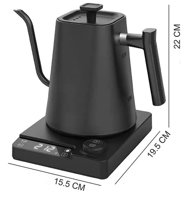 Чайник електричний KT10 Pro для кави з регулюванням температури 1000 мл Чорний (23714156) - фото 3 Чайник електричний KT10 Pro для кави з регулюванням температури 1000 мл Чорний (23714156) - фото 3