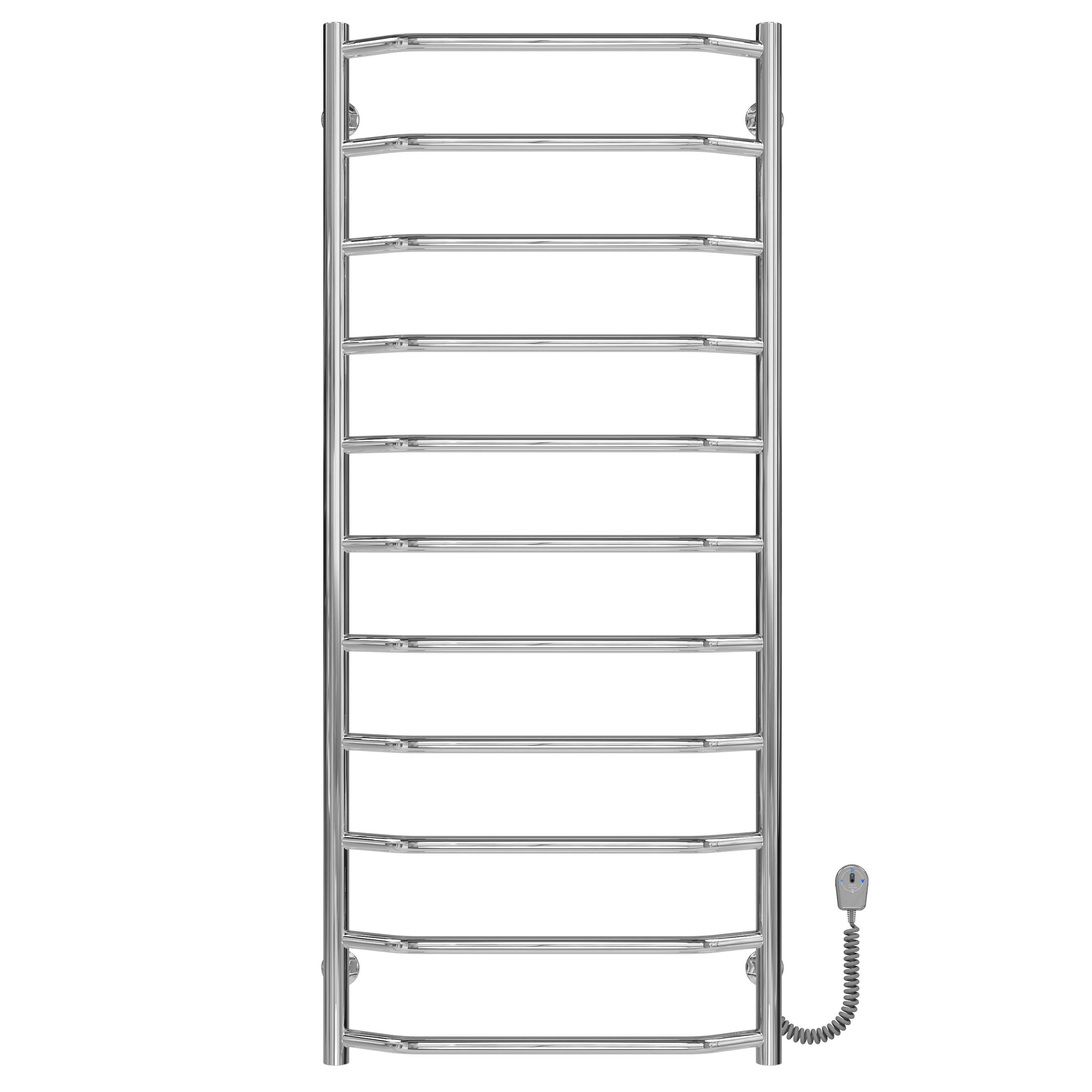 Полотенцесушитель электрический Deffi Трапеция П11 EF16 правое подключение нержавеющая сталь 500х1200 мм Хром (C.TR.120.50.11.E.C.R.5)