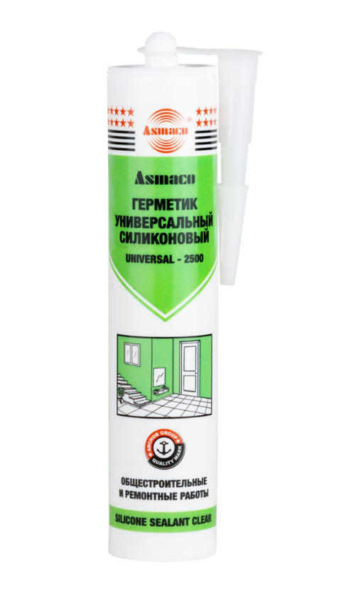 Герметик силіконовий універсальний Asmaco 280 мл 310 г Прозорий (2732701)