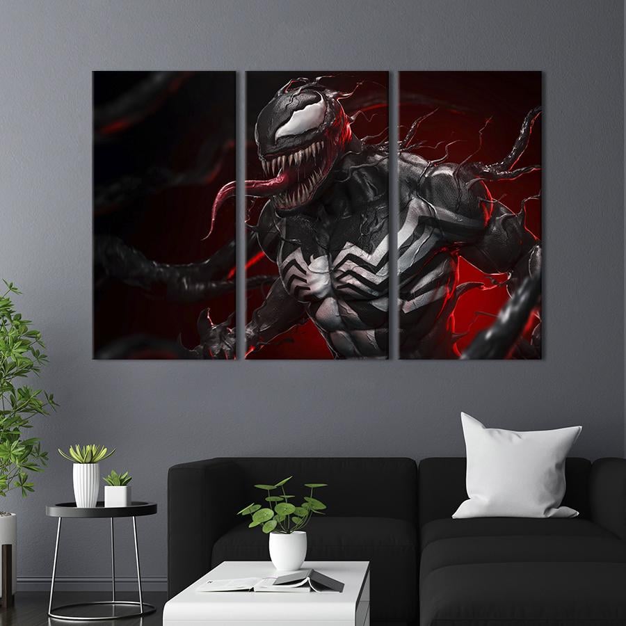 Модульная картина триптих Venom 128x81 см (757-31)