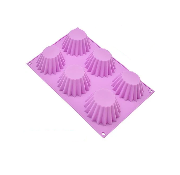 Форма силикон для кексов The sun 6 шт. 31х21х3 см (MH-2049)