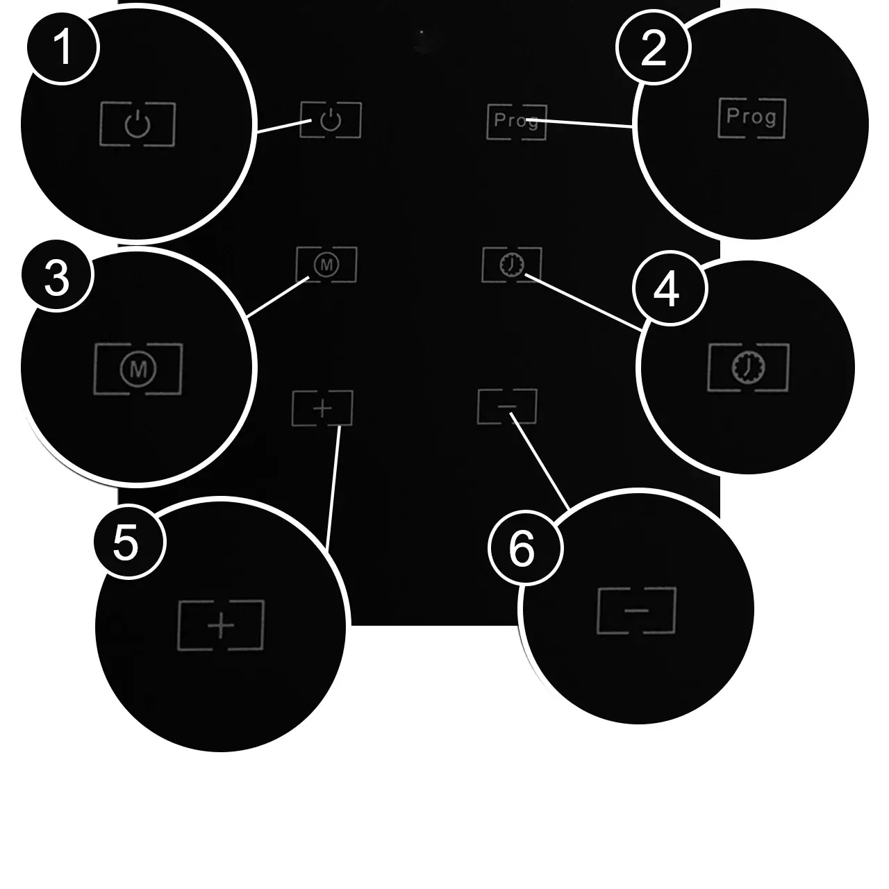 Скляний конвектор Maltec CH5000DWB WiFi Чорний (CH5000DWB) - фото 4
