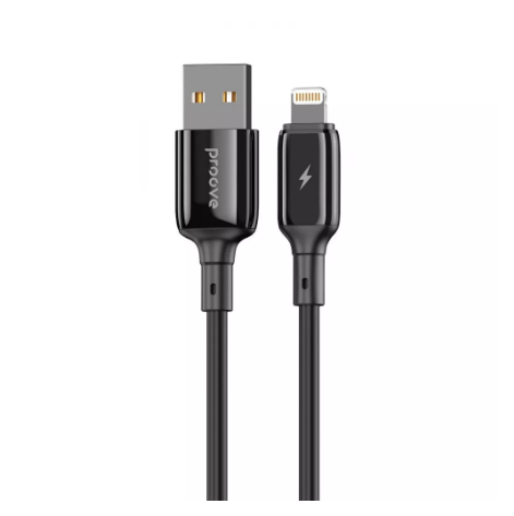 Кабель Proove Flex Metal USB to Lightning 2,4A 1 м Black (CCFM20001101)