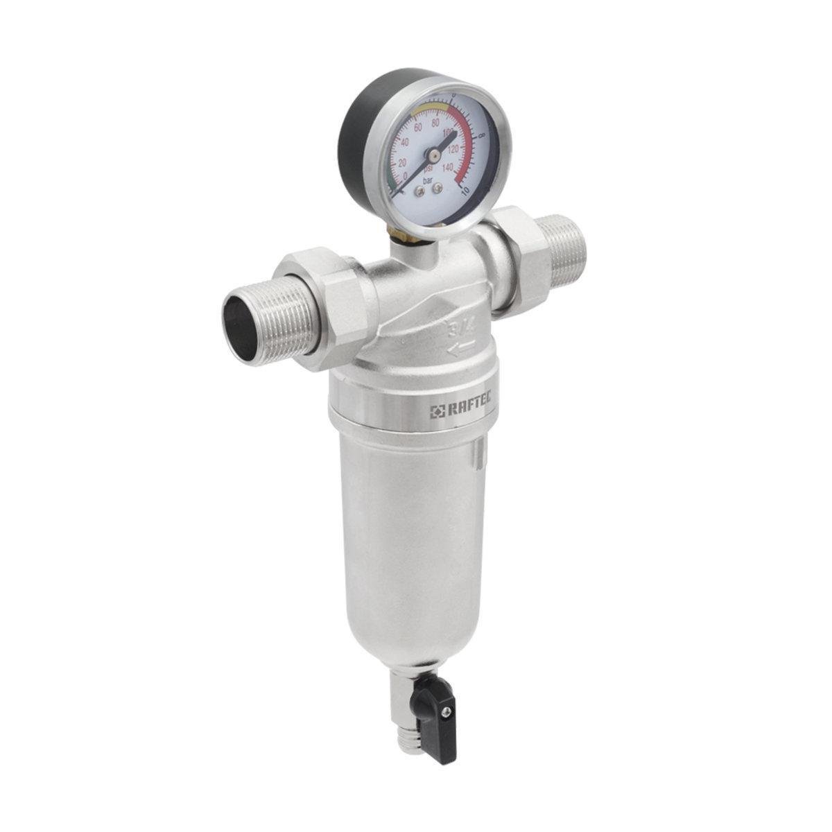 Фільтр самопромивний Raftec RMHF02 з манометром 3/4 (30369728) - фото 2