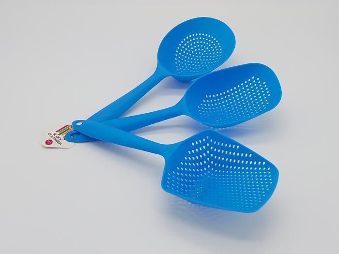 Набор ложек-шумовок поварских перфорированных 33 см 3 шт. (609341646) - фото 3 Набор ложек-шумовок поварских перфорированных 33 см 3 шт. (609341646) - фото 3