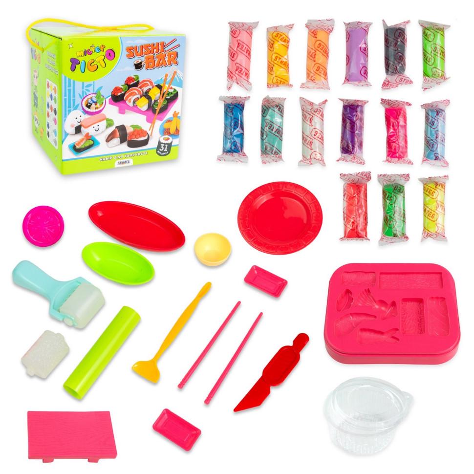 Креативна творчість Strateg Містер тісто Sushi Bar 41013 31 предмет (RLT51889) - фото 2 Креативна творчість Strateg Містер тісто Sushi Bar 41013 31 предмет (RLT51889) - фото 2