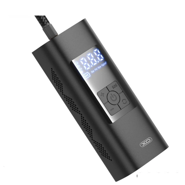 Компресор автомобільний Xo CZ012 PowerBank 600mAh/12V 3 м Чорний (CZ012) - фото 6