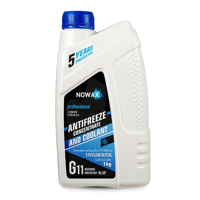 Антифриз NOWAX BLUE G11 концентрат (синий) 1кг