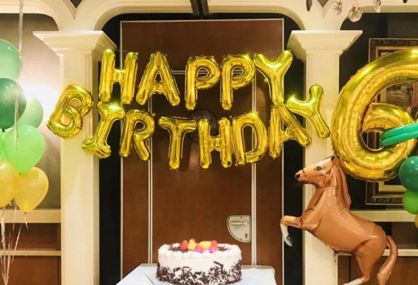 Набір надувних кульок Happy Birthday Gold 5956 13 пр. Золотий (4259116) - фото 2 Набір надувних кульок Happy Birthday Gold 5956 13 пр. Золотий (4259116) - фото 2