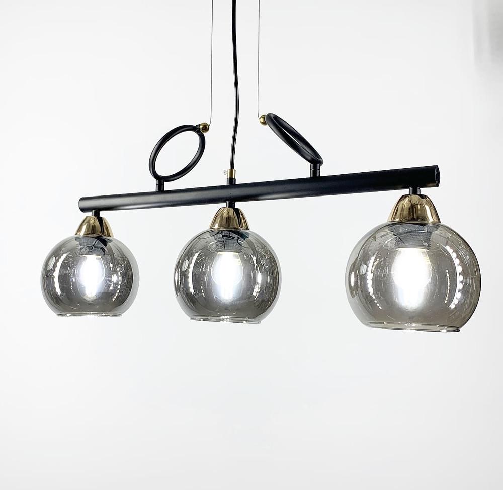 Світильник видовжений на 3 графітових плафони (YQ 307/3) - фото 2