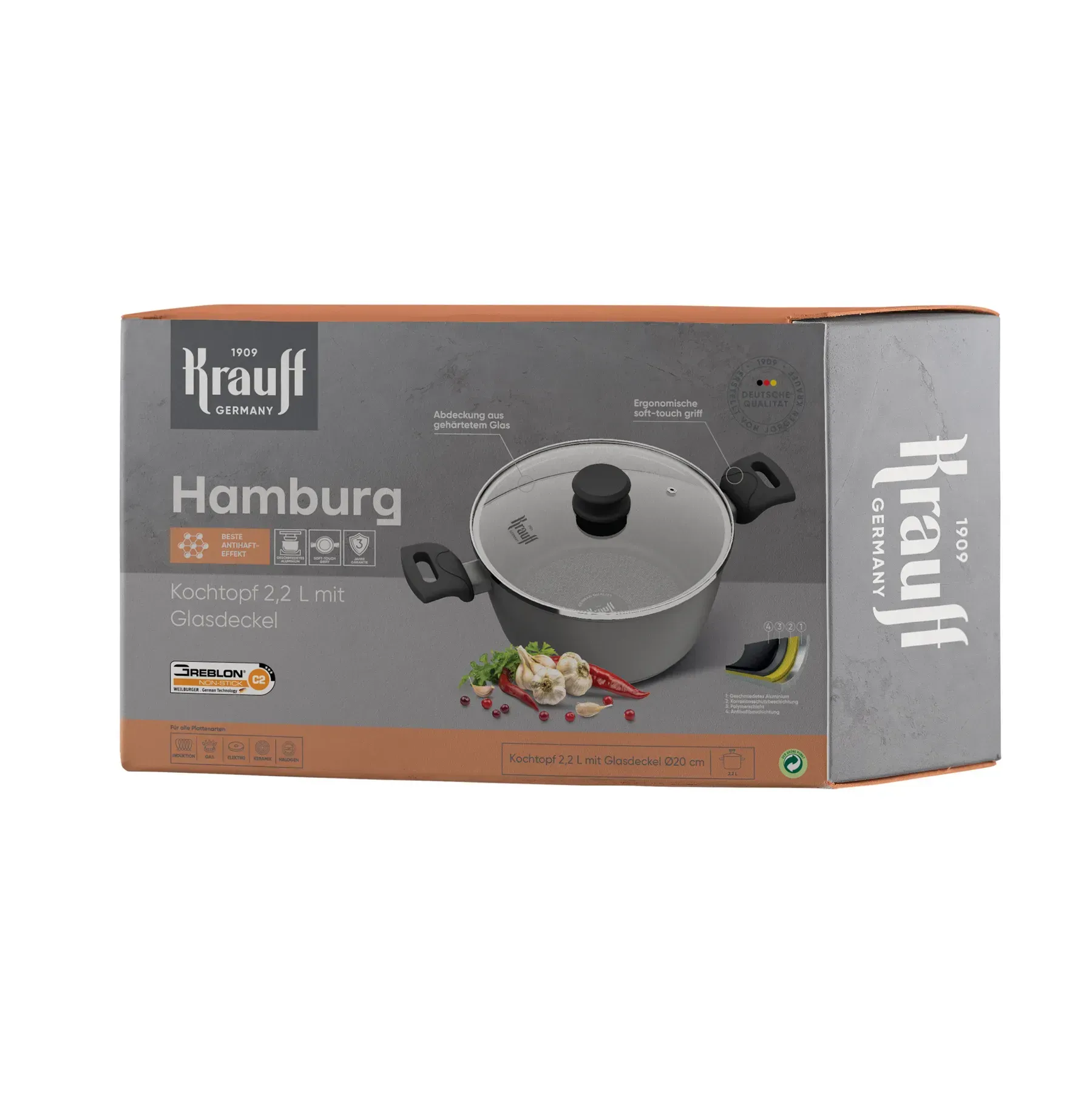 Набір каструль Hamburg Krauff зі сковородой для млинців та підставкою 5 пр. (55-333-615) - фото 8 Набір каструль Hamburg Krauff зі сковородой для млинців та підставкою 5 пр. (55-333-615) - фото 8