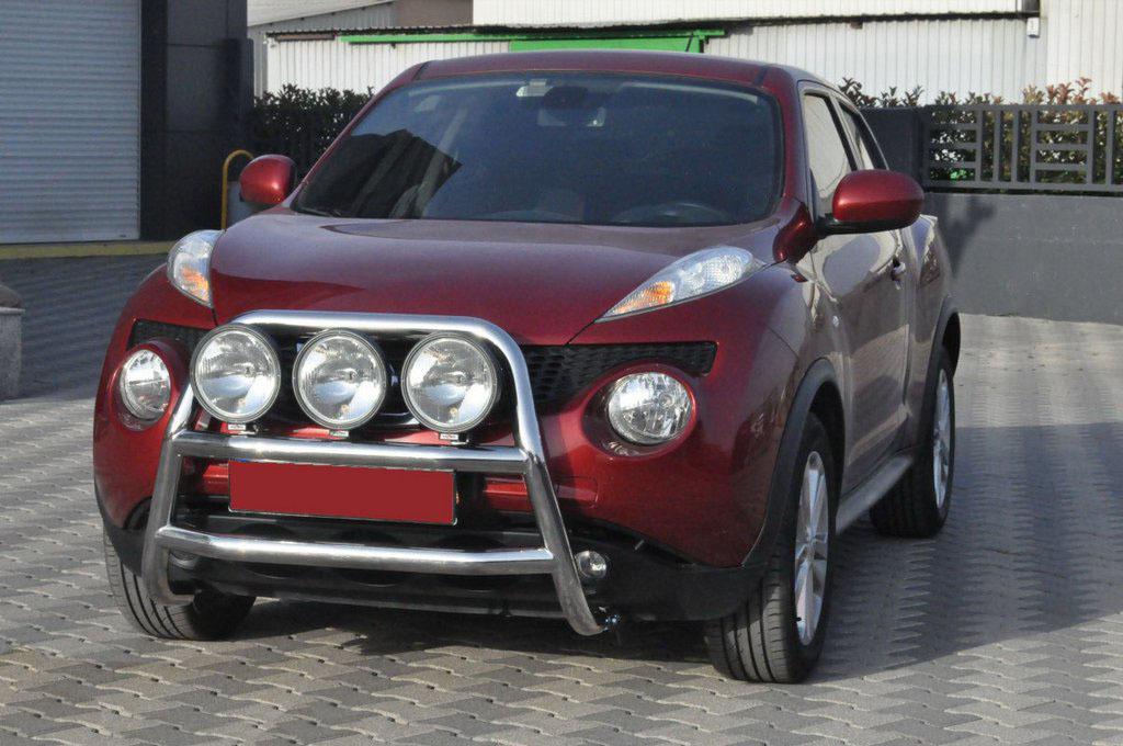 Кенгурятник WT018 CAN для Nissan Juke 2010-2019 гг. нержавеющая сталь Хром