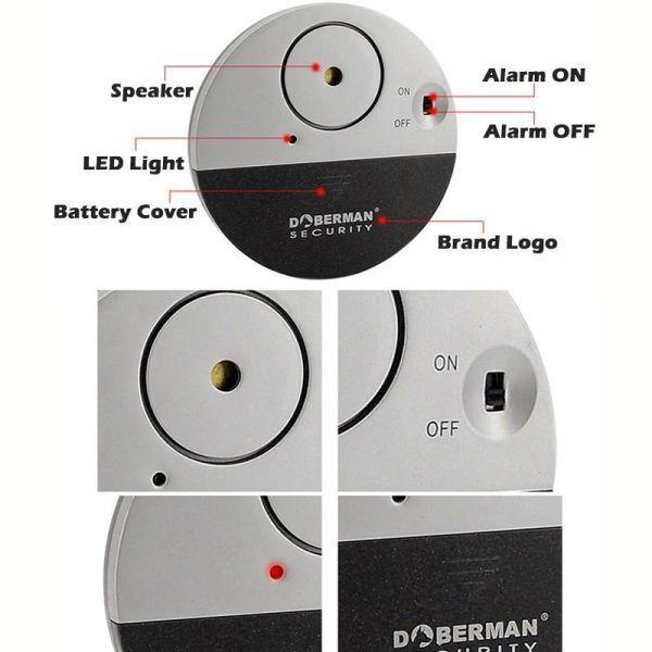 Сигналізація Doberman Security SE-0106 з датчиком вібрації 120 дБ - фото 3
