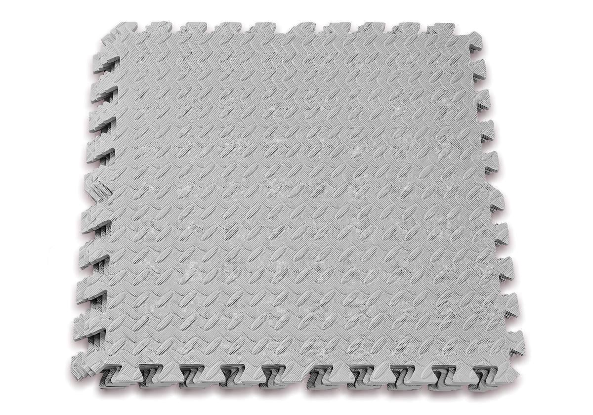 Мат-пазл EasyFit SwallowTail EVA 120х120х1 см Серый (EF-1950-GY)