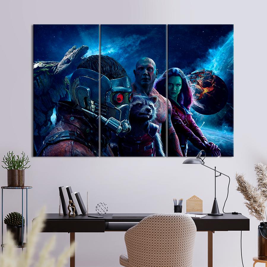 Настенний декор Культовая команда Стражи галактики 78x48 см (A60-3)