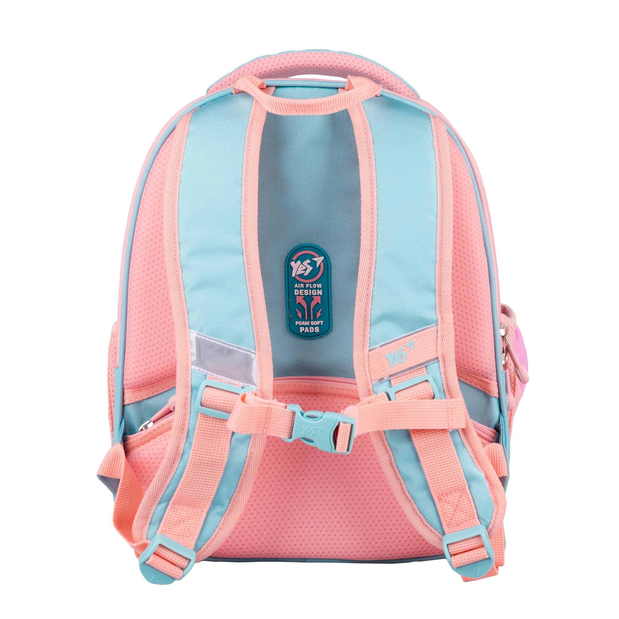 Школьный рюкзак каркасный YES Funny Bunny H-100 (559843) - фото 9