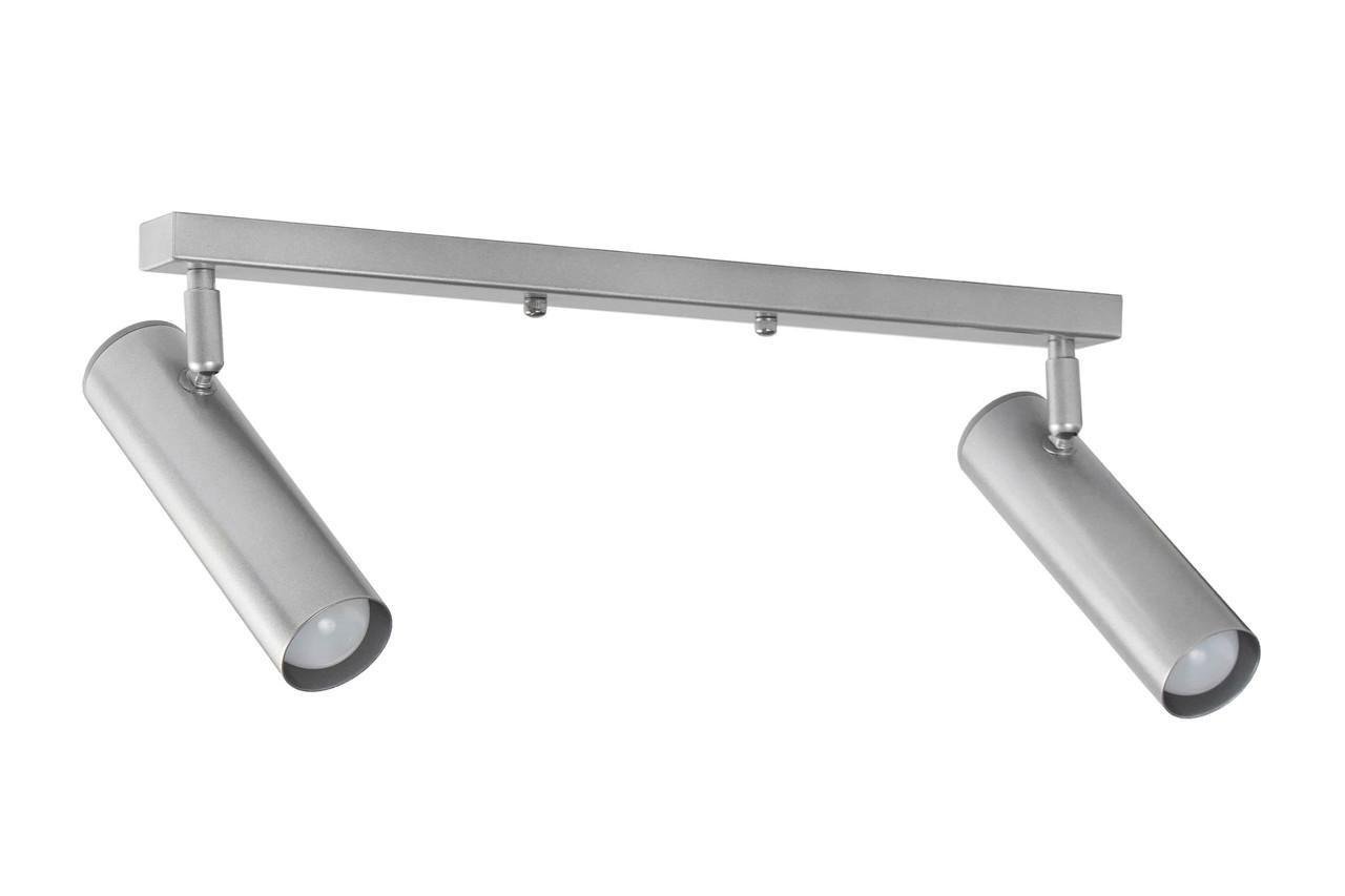 Светильник потолочный MSK Electric с поворотными плафонами под лампу Е27 Алюминий (NL 1750-2 AL)