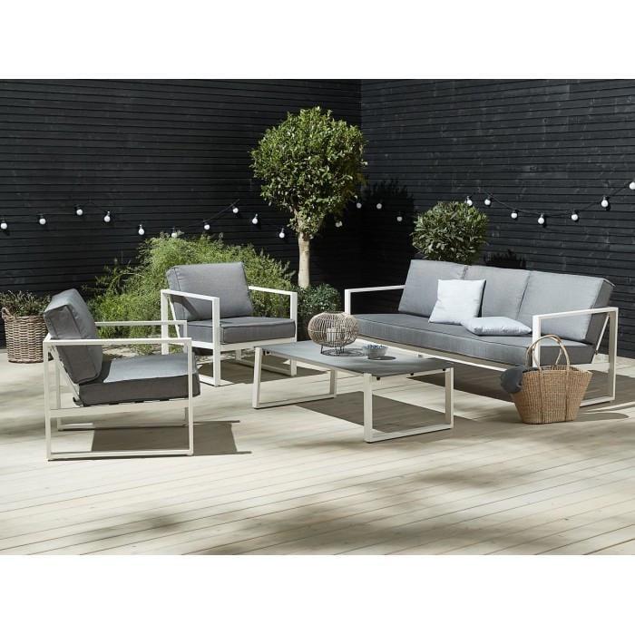 Комплект уличной мягкой мебели в стиле Loft с металлическим каркасом Серый (KS-1133-YR)