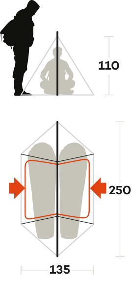 Намет двомісний Ferrino MTB 2 Blue (929605) - фото 3 Намет двомісний Ferrino MTB 2 Blue (929605) - фото 3