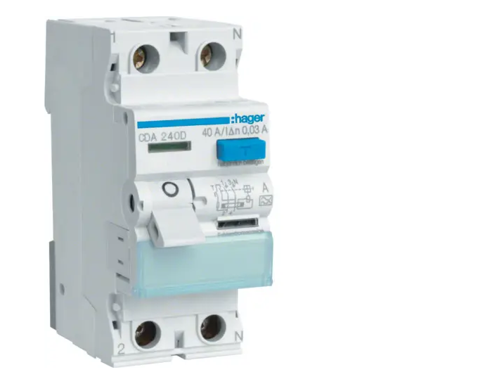 Устройство защитного отключения Hager CDA240D 2P 40A 30мА 6кА (29339575)