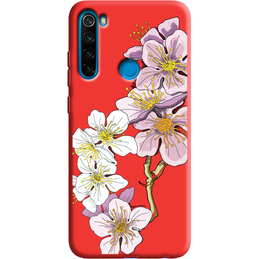 Чехол Boxface Xiaomi Redmi Note 8 Cherry Blossom Красный силикон (38214-cc4-38683)
