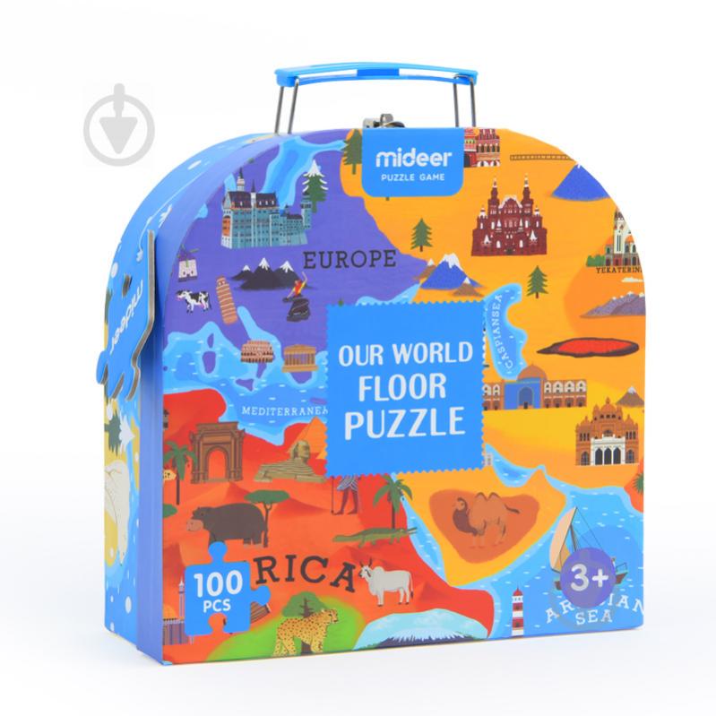 Пазл в чемоданчике MiDeer Карта Мира 100 (MD3027)