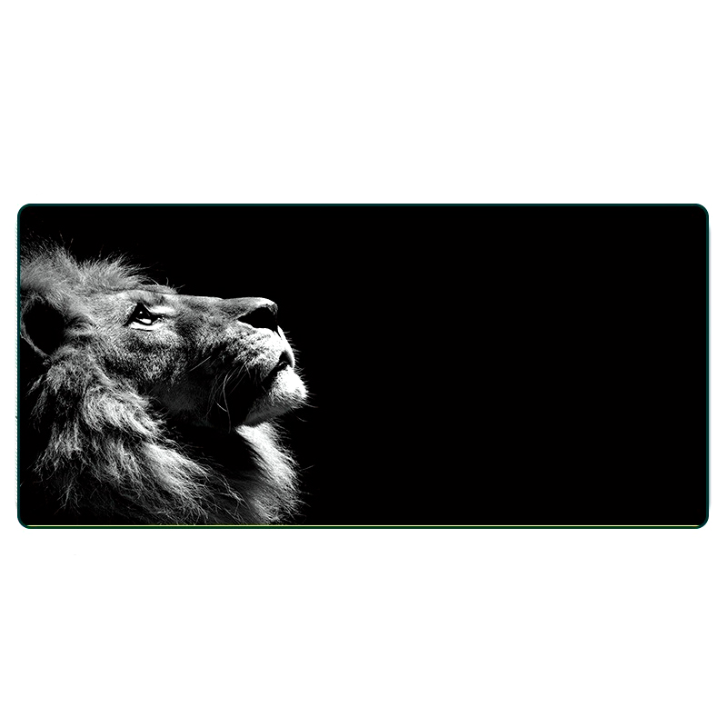 Килимок для мишки тканинний VOLTRONIC Лев з боковою прошивкою 2 мм 300x800 мм (20909)