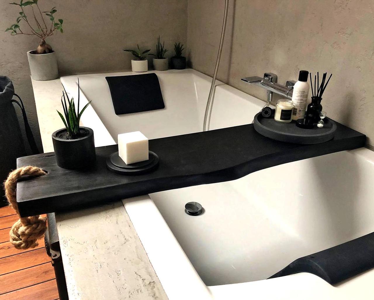 Столик-полка для ванной из дерева Манбид Венге (СДВ-001512)