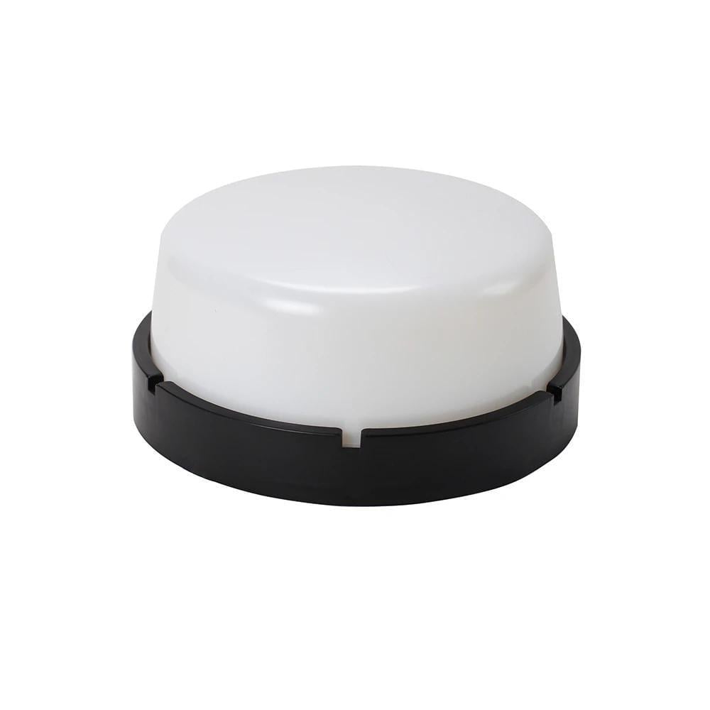 Светильник настенно-потолочный ERKA 1065 D.i.-Black-B с датчиком движения круглый IP65 Черный/Белый (27550695)