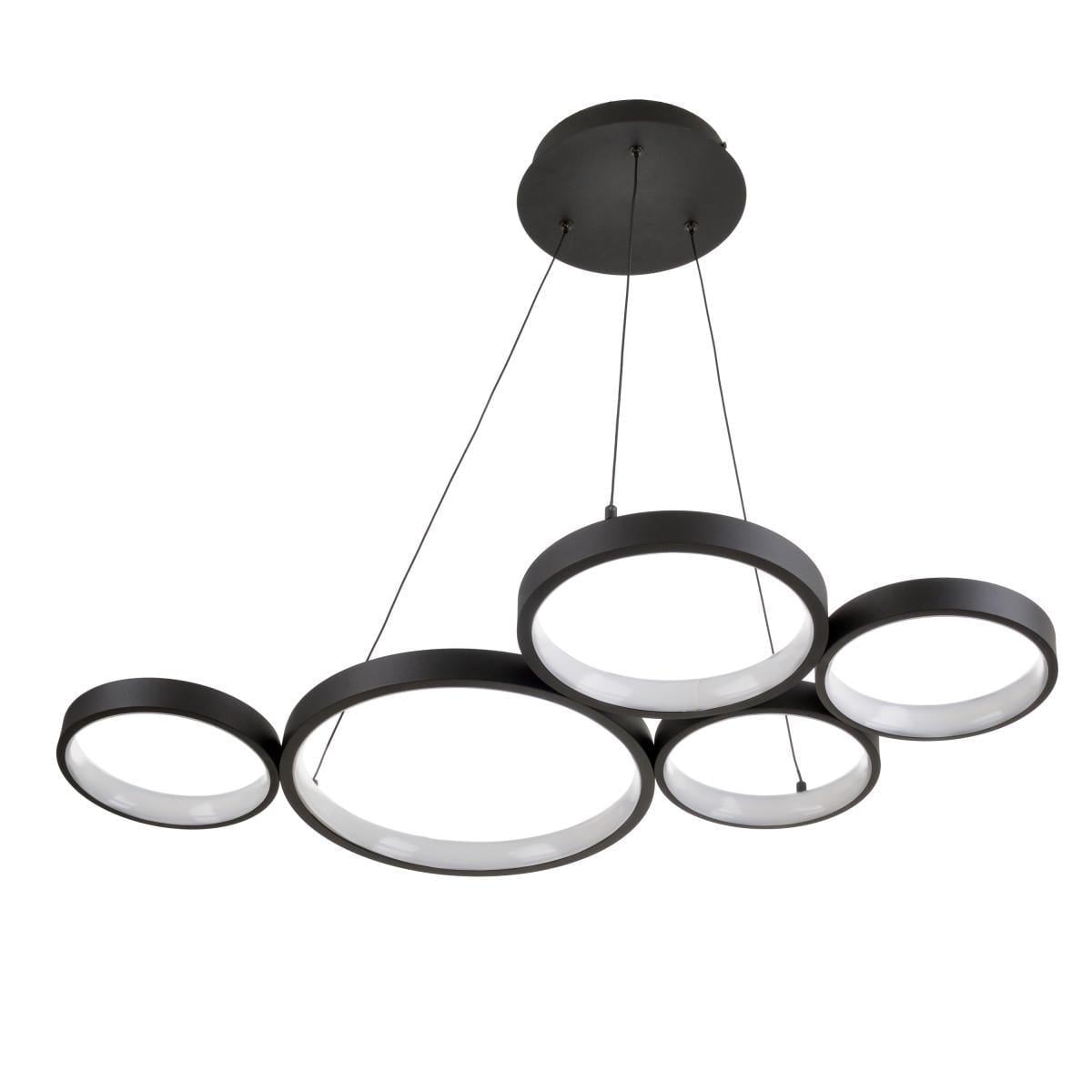 Люстра лофт подвесная светодиодная Brille BL-847S/76 W WW BK