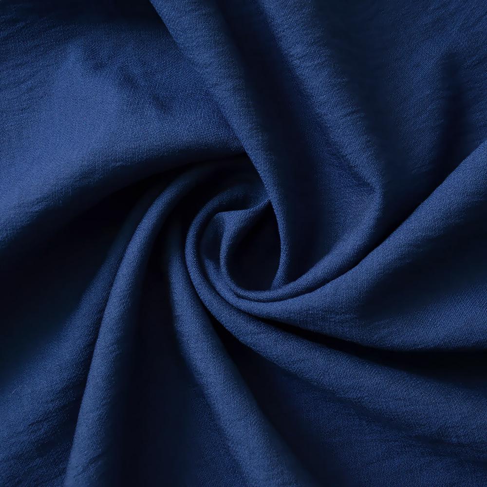 Ткань лен однотонная Ария V-14 Темно-синий (13058)