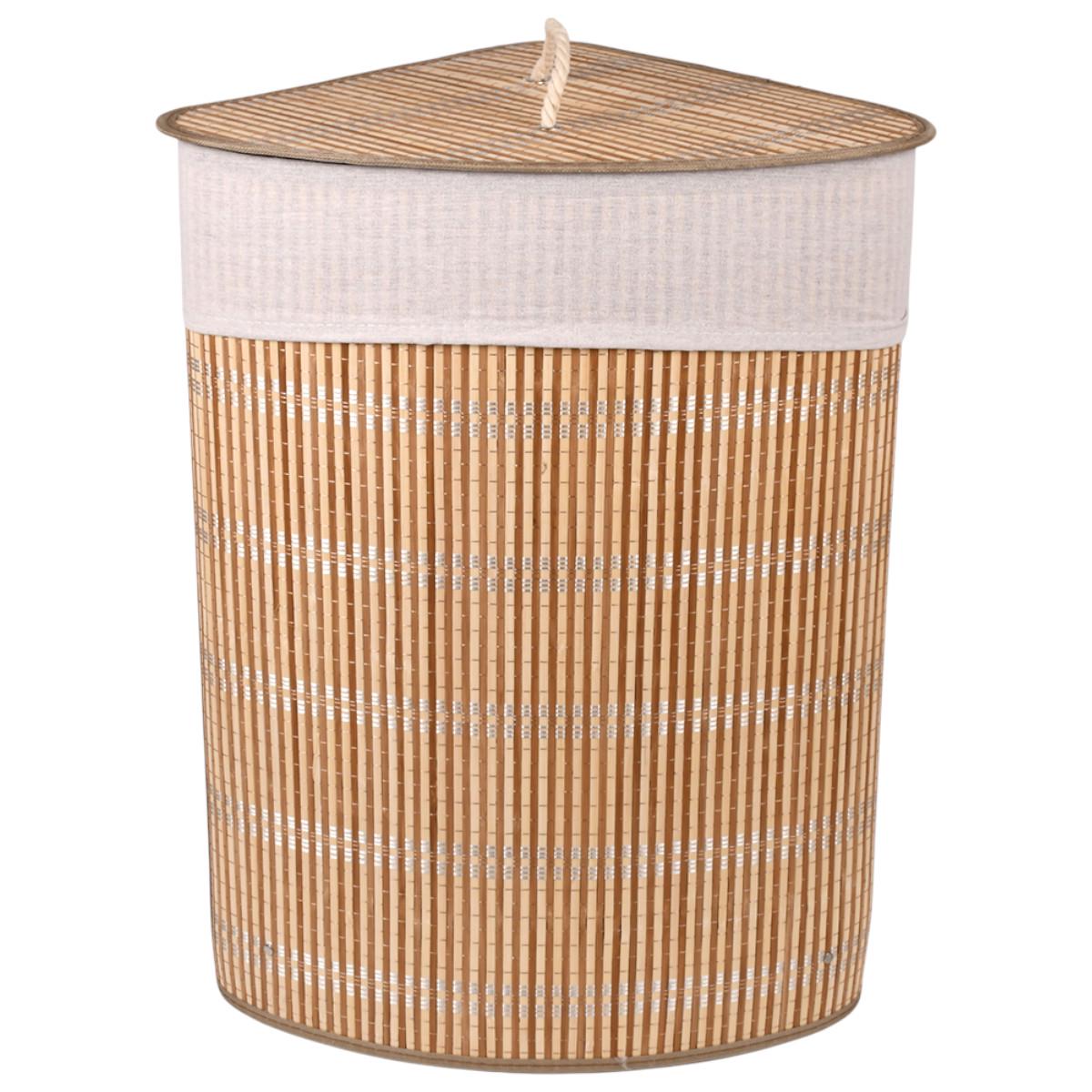 Корзина для белья бамбуковая Bamboo Laundry с крышкой 48х35х60 см (R35876)