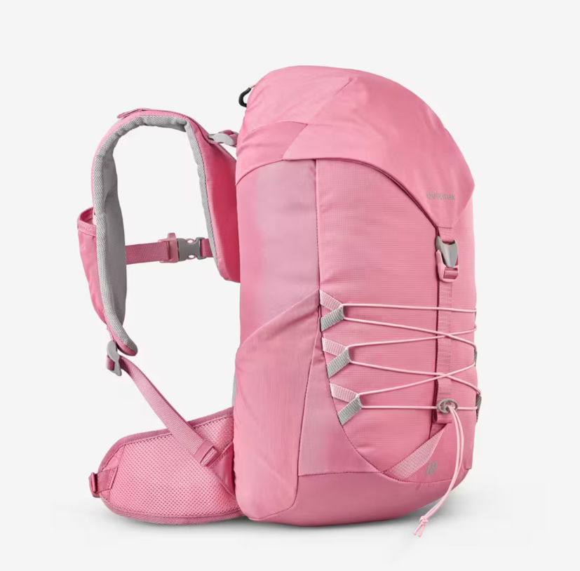 Туристический рюкзак детский Quechua MH500 18 л 47х20х22 см Розовый (2604232954)